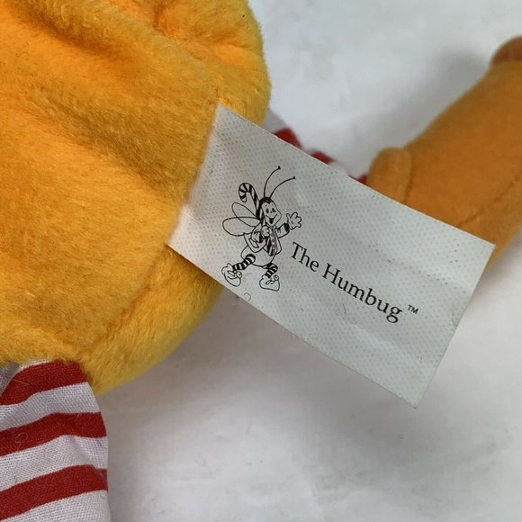 The Humbug Bean Bag Bug with Wings 1998 Zephyr Design Green Coat Plush ToY NWT - Picture 5 of 5